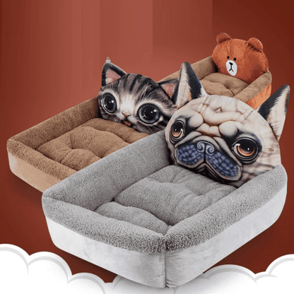 3D Cartoon Ultra Soft Lounger - Dog Safety